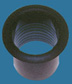 Black Plastic Port Tube Size: 1.75" x 2.25"