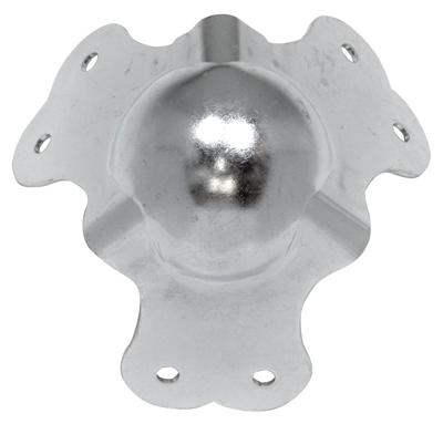 Nickel Heavy Duty Ball Corner 3-Leg 2.6 In.X 2.6 In.