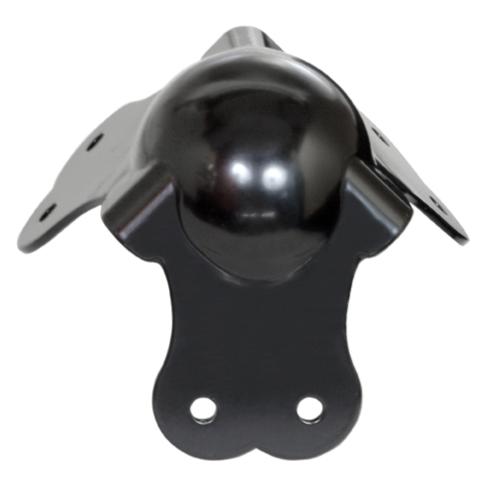 Black Heavy Duty Ball Corner 3-Leg 2.6 In.X 2.6 In.