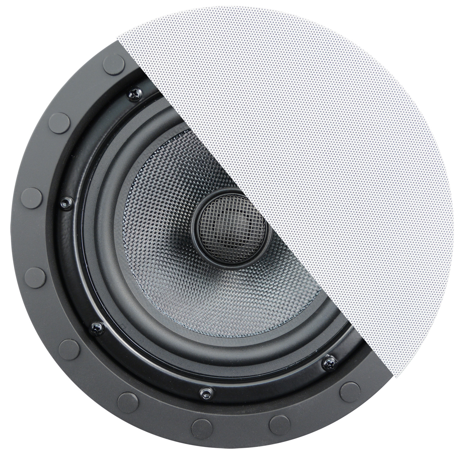 6.5" 2-way In-Ceiling/In-Wall Speaker(Pair) Kevlar Cone.