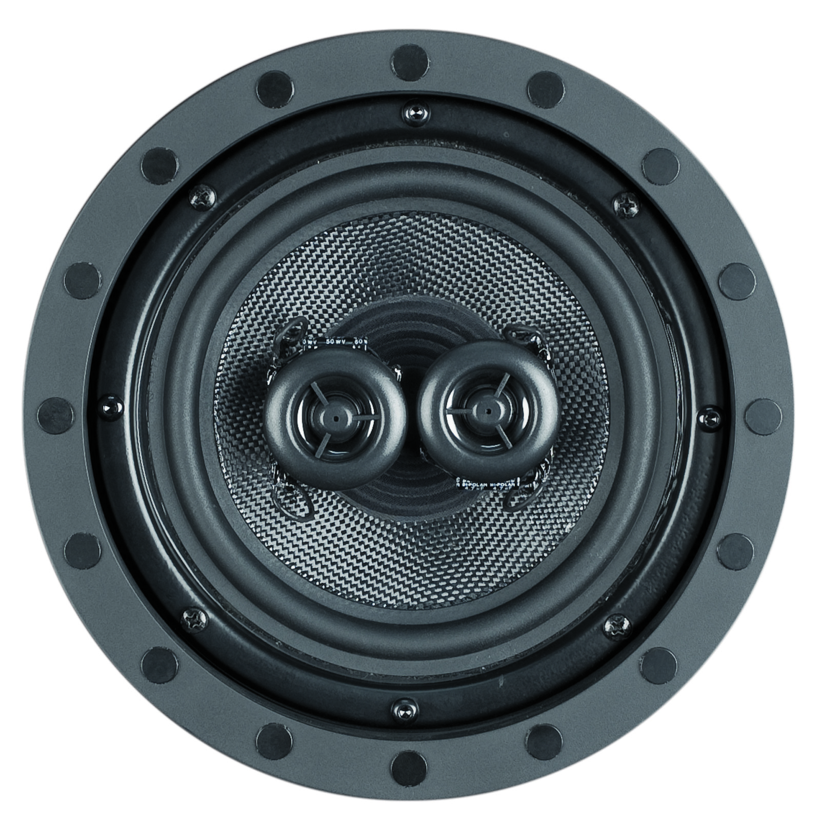 6.5" Single Stereo Point In-Ceiling/In-Wall Speaker(Each) Kevlar Cone.