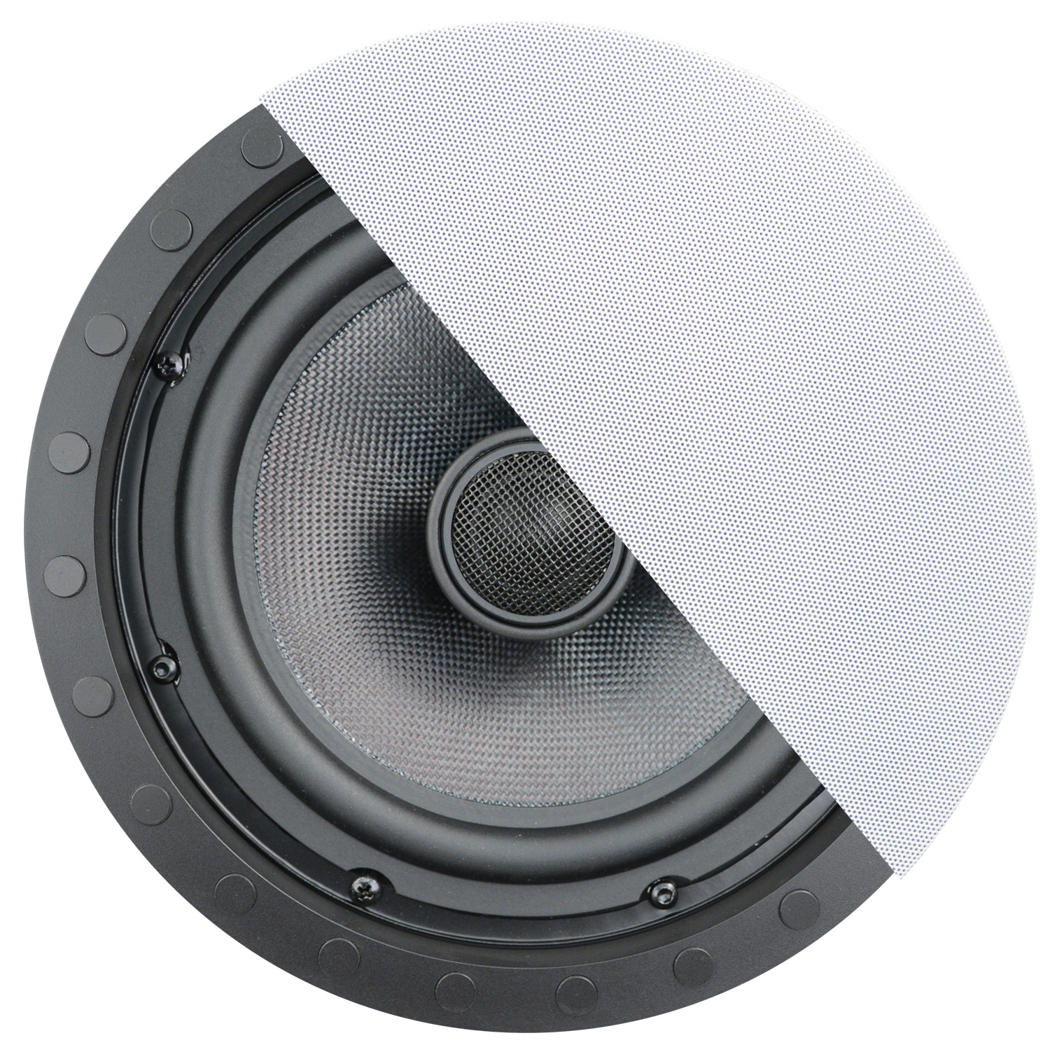 8" 2-way In-Ceiling/In-Wall Speaker(Pair) Kevlar Cone.