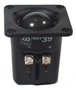 28mm dome tweeter: chambered
