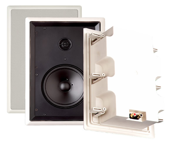 SYLVANIA SL-750 6-1/2" 2-way In-wall Indoor / Outdoor loudspeaker with pivoting tweeter - Each